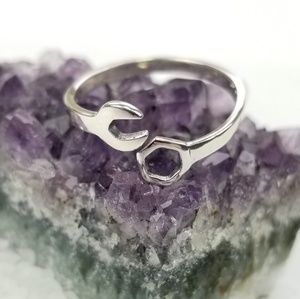 {The I Am Capable Ring} Sterling Silver 925 Wrench